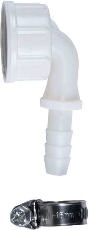 Cornat - TEC357301 - Hoek-Schroefverbinding - Wit - Kunststof