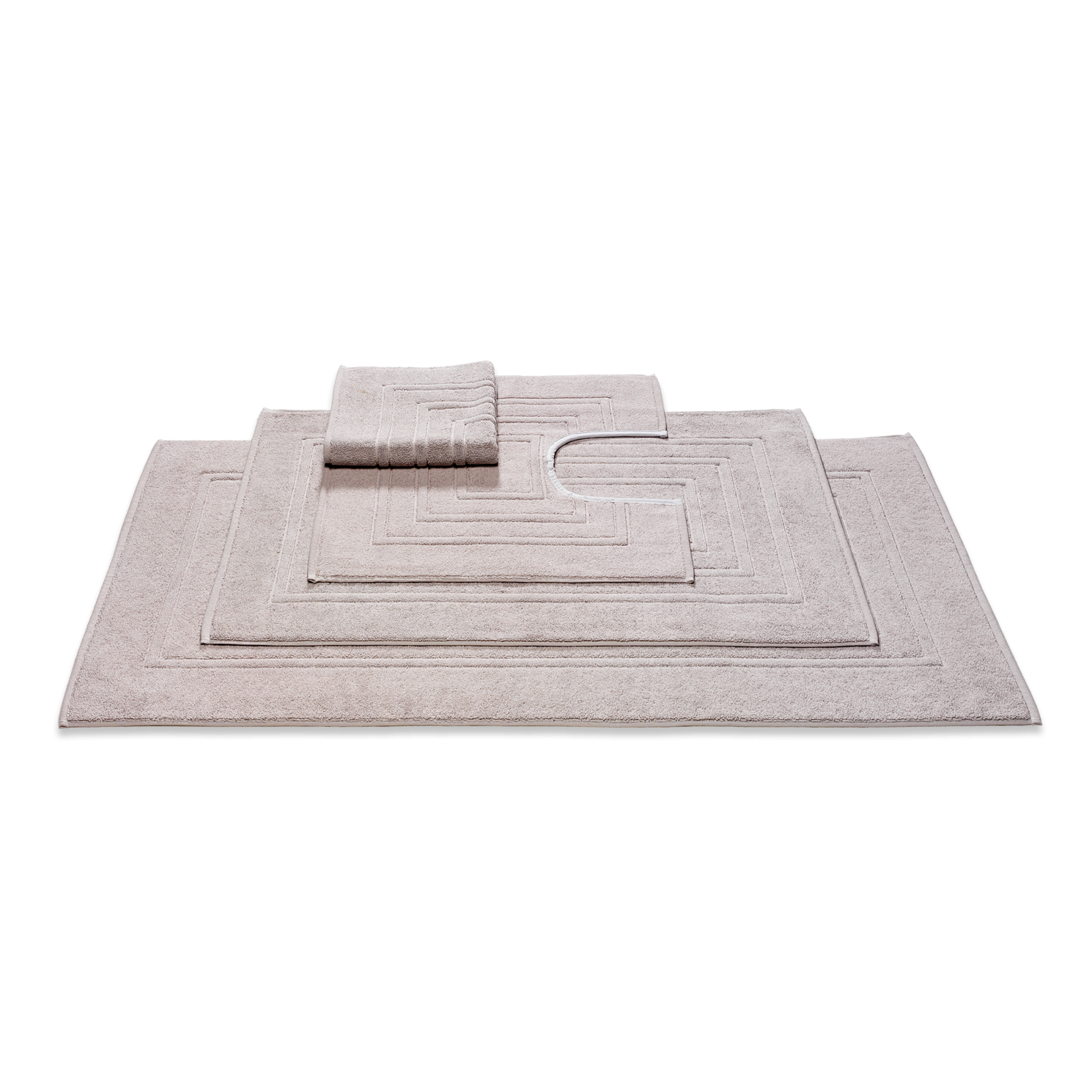 Houston Badmat Stone | 60 x 100 cm | Grijs | Beige | Katoen