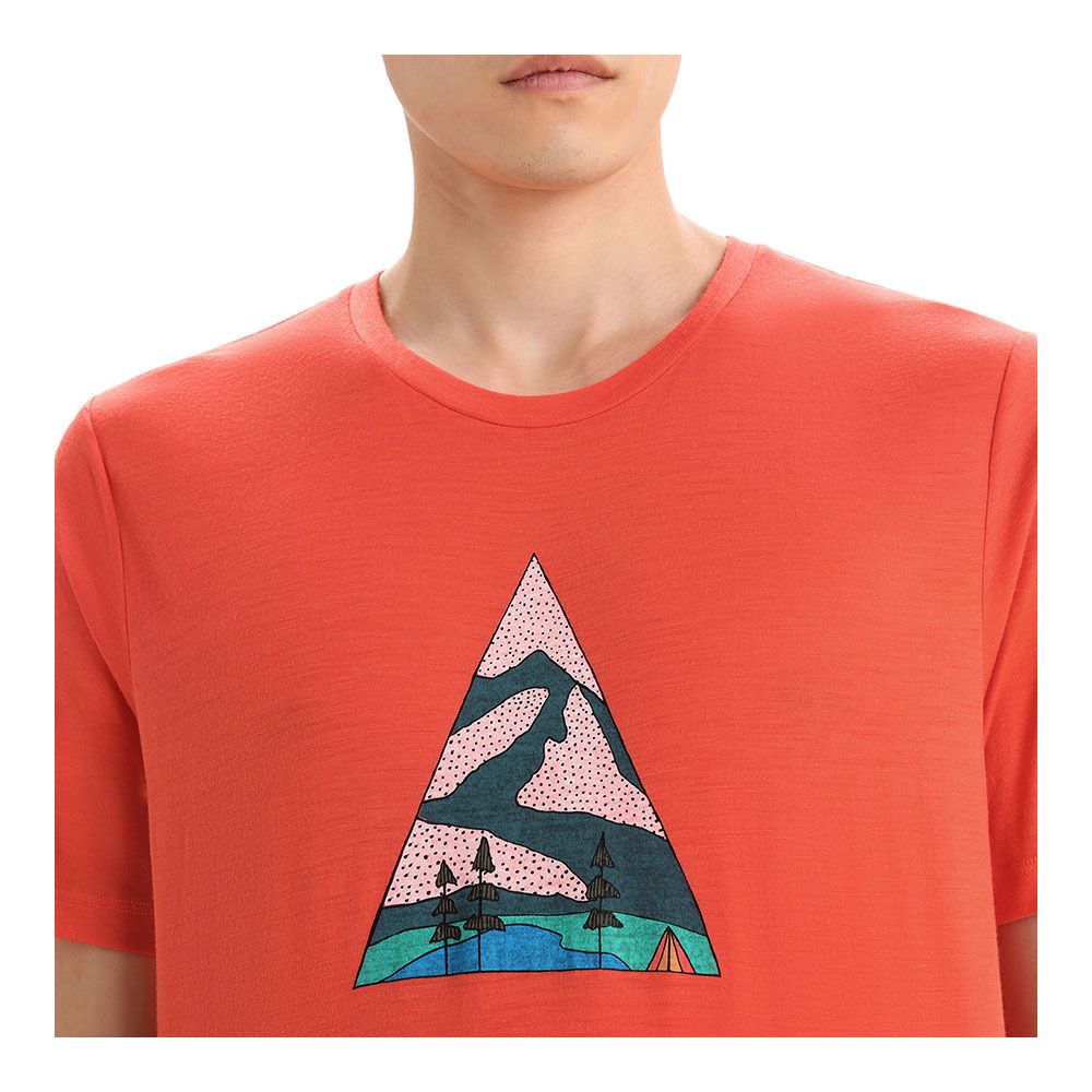 Icebreaker TECH LITE II - Tee-shirt Homme vibrant earth