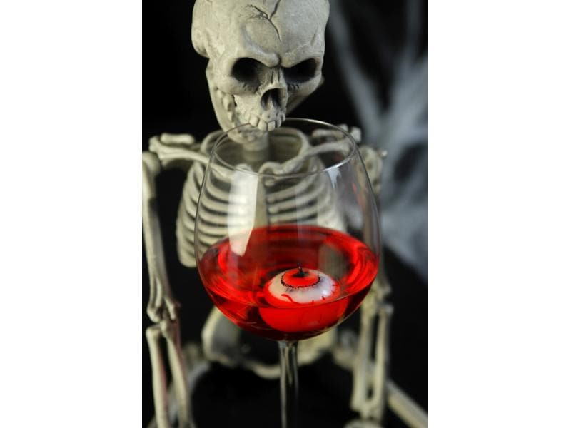 Partydeco Kerzen Schwimmendes Auge 4 cm, 25 Kerzen Gruselige Halloween Kerzen