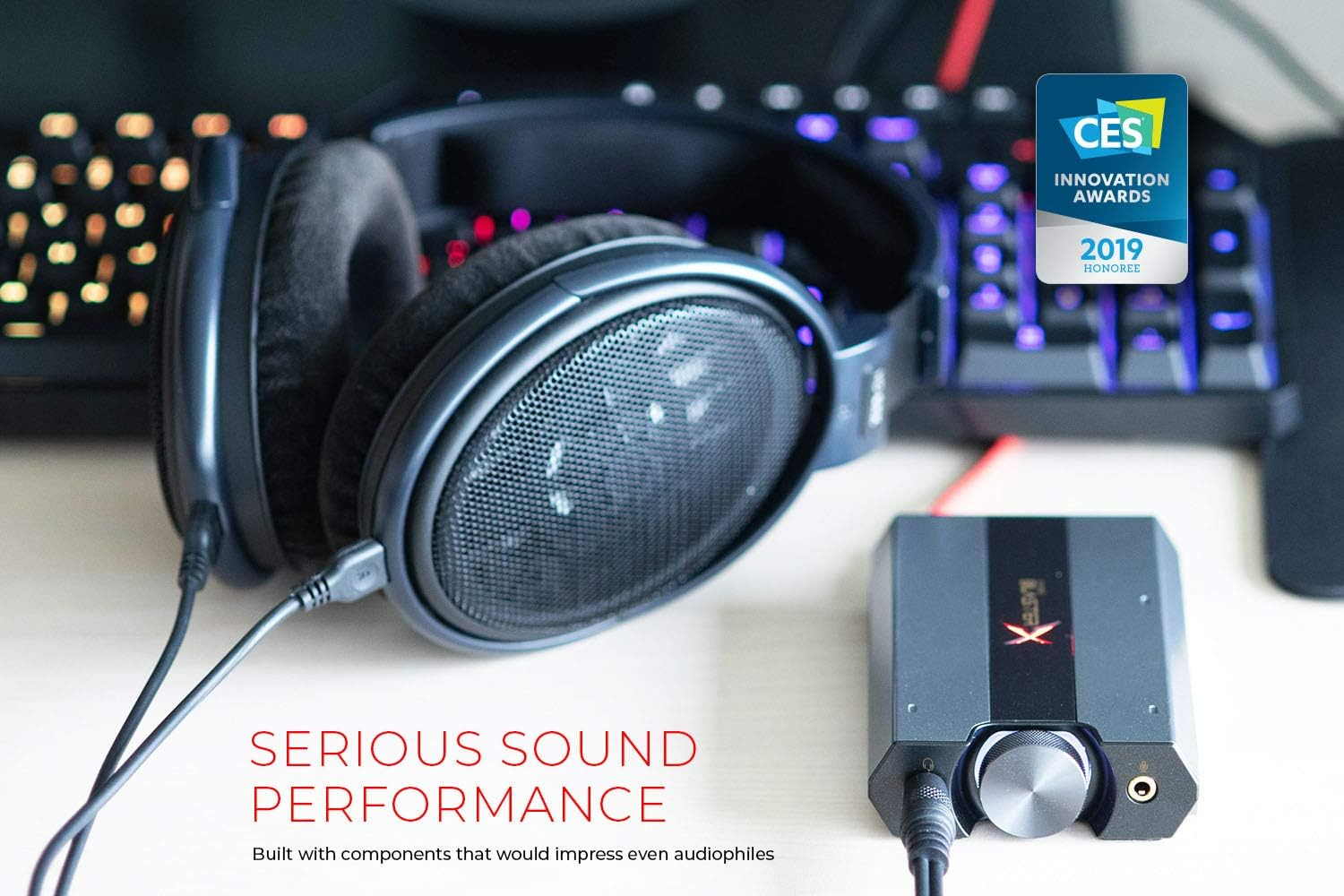 Sound BlasterX G6 Externe Soundkarte / 7.1 HD-DAC Verstärker für Gaming und Hi-Res Audio   Lautstärkeregler (70SB177000000) - Schwarz
