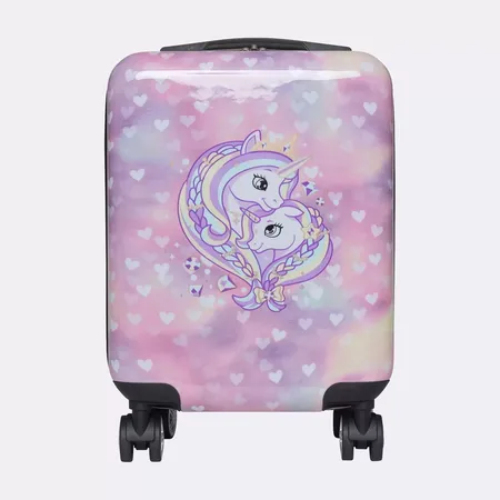 Beckmann Kinderkoffer Hartschalenkoffer, Unicorn Princess Purple