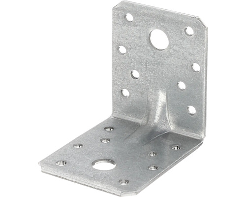 Zware hoekbeugel met groef, 70 x 70 x 55 mm, sendzimir verzinkt, 1 stuk