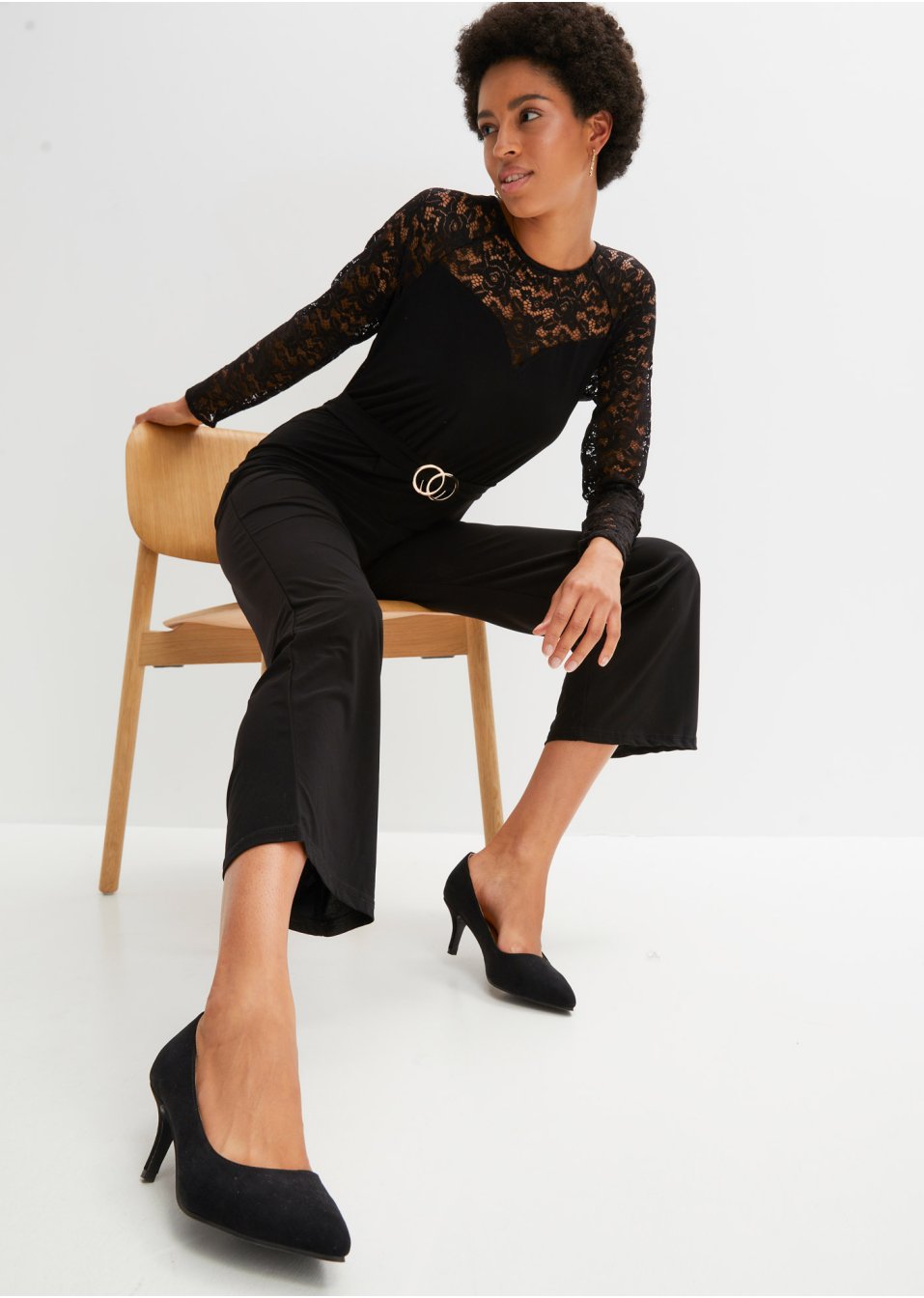 Combipantalon avec dentelle