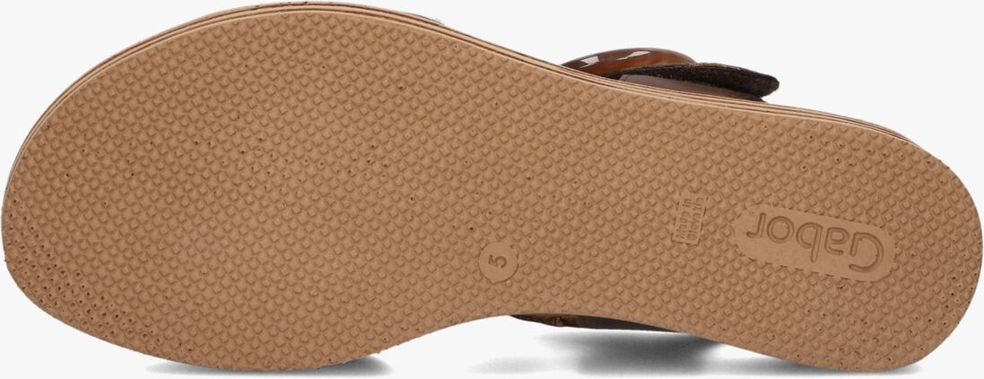 bruine gabor platte sandalen 550.2