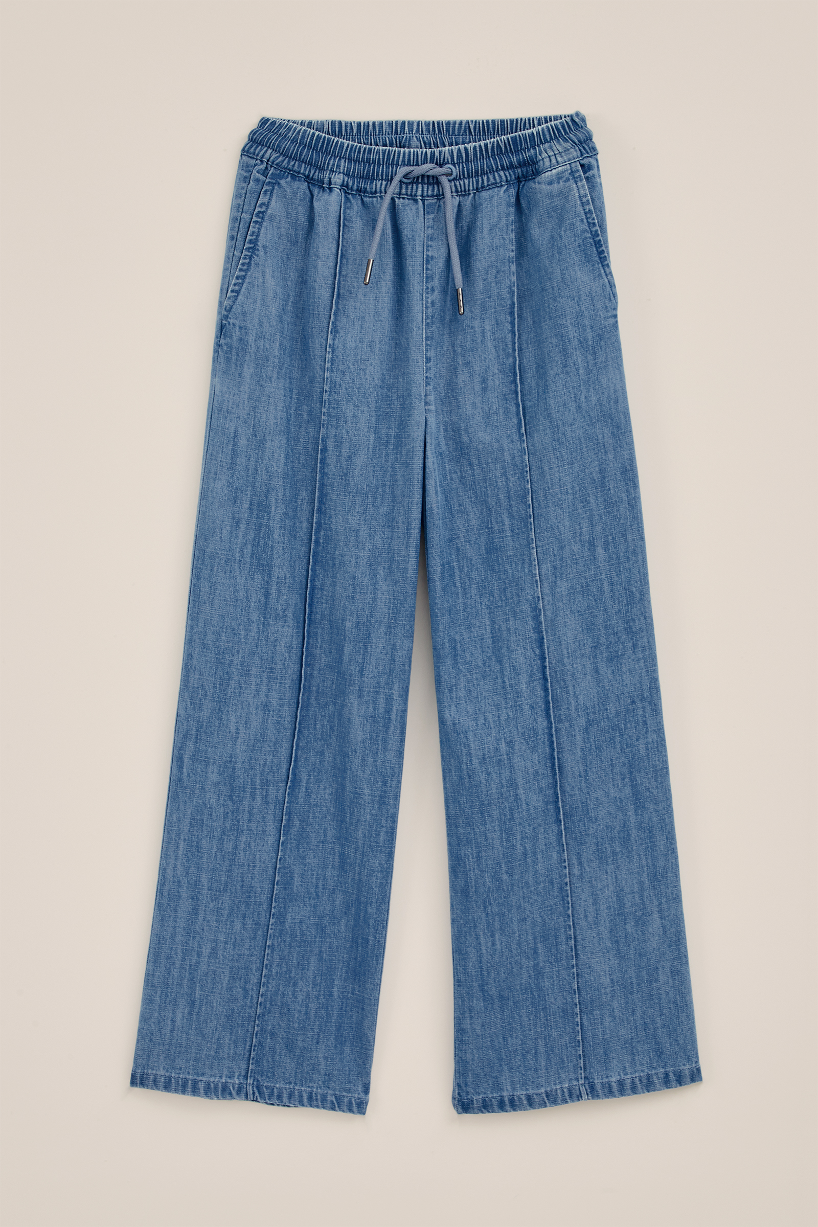 Meisjes denim straight fit  broek Blue Ridge Lichtblauw