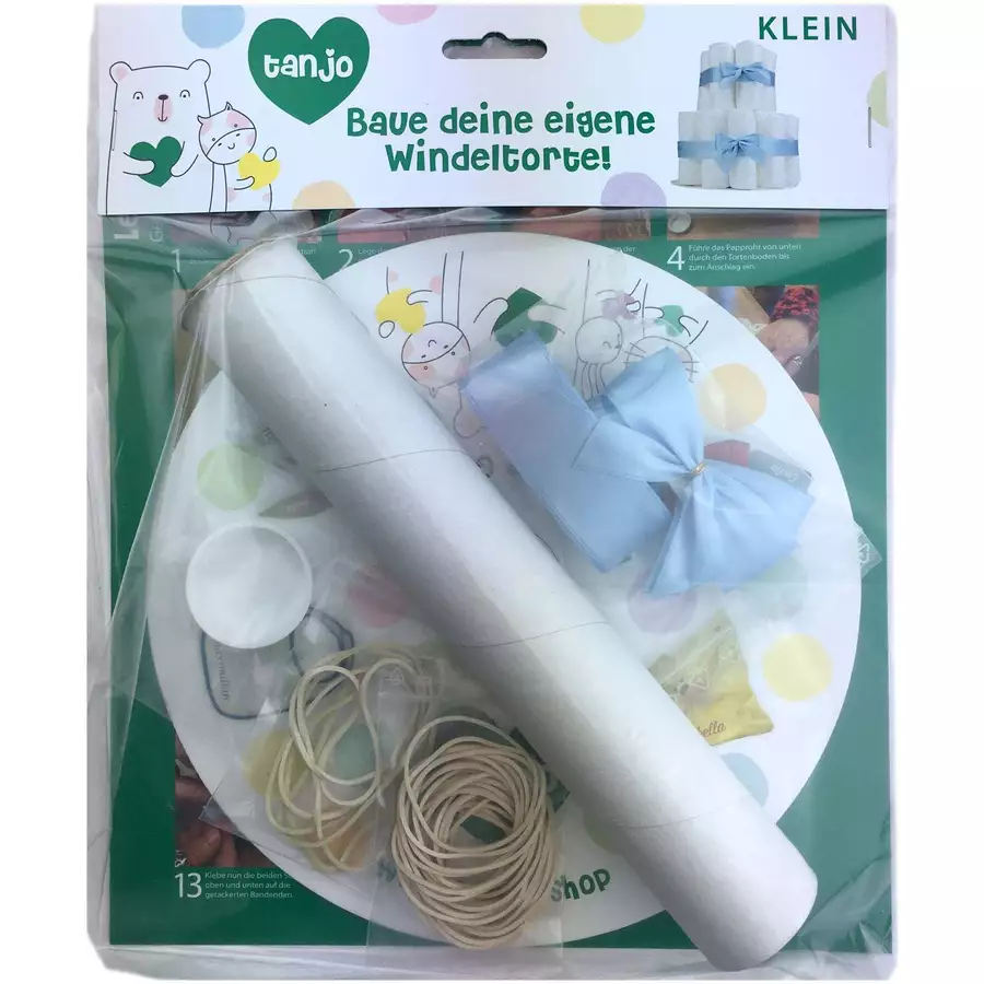 Tanjo Bausatz kleine Windeltorte hellblau