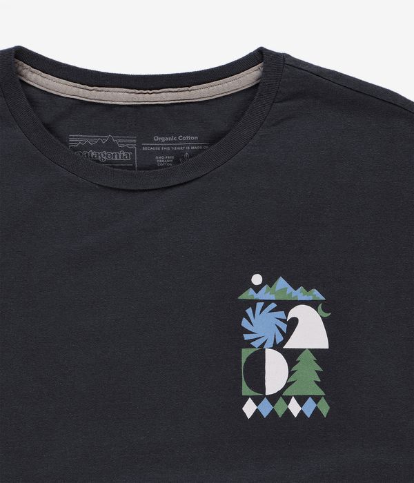 Patagonia Spirited Seasons Organic T-Shirt (ink black)