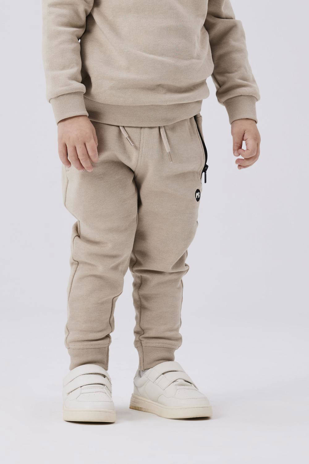 NAME IT slim fit joggingbroek NMMVIMO lichtbruin