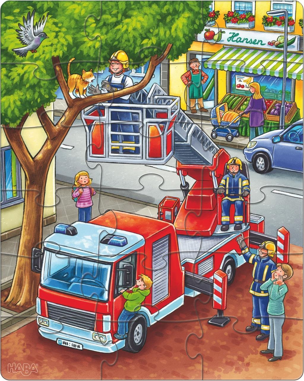 Puzzle POLIZEI, FEUERWEHR & Co. 12/15/18-teilig