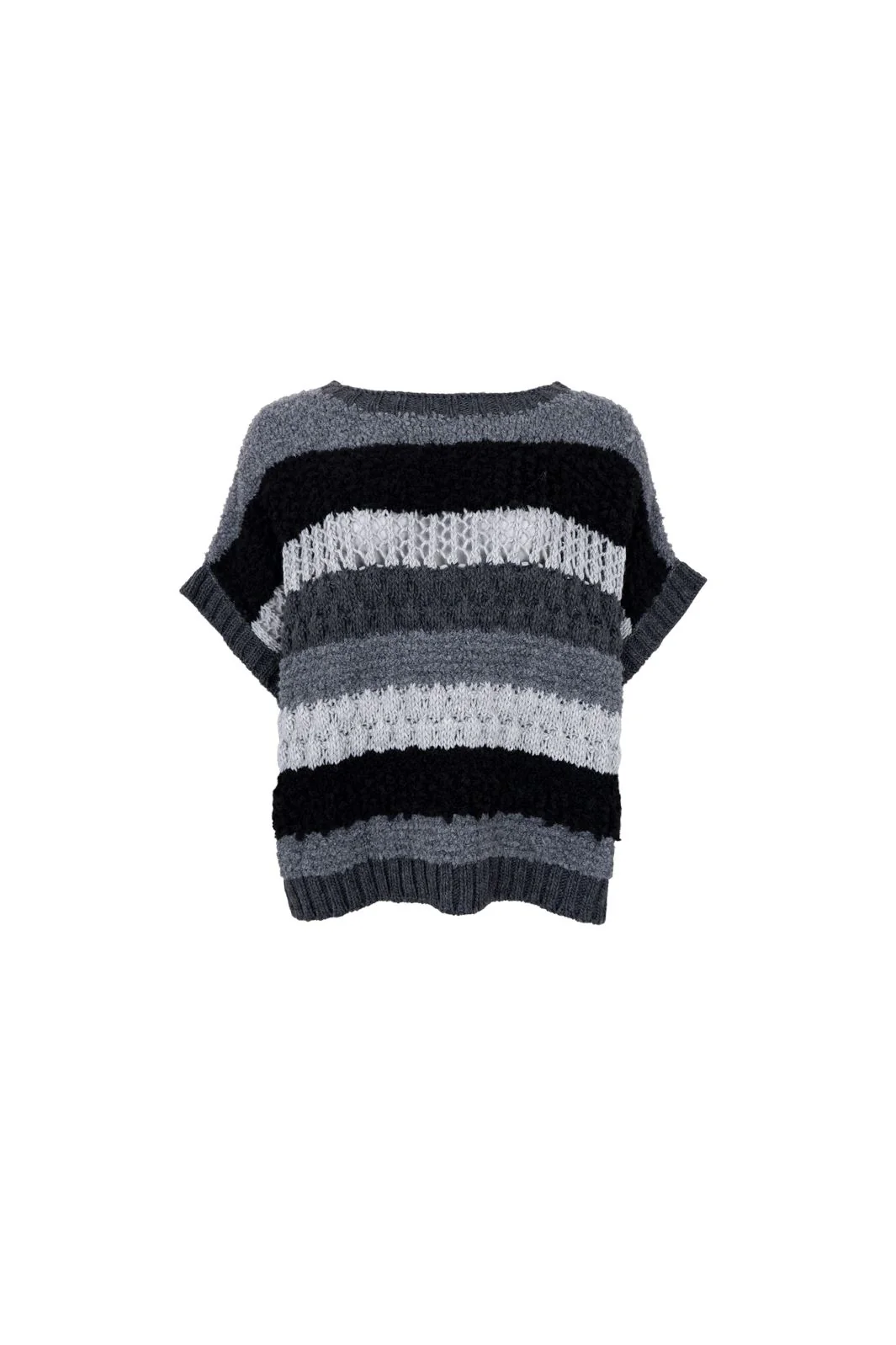 Black Colour Bcheidi Boucle Vest dark grey