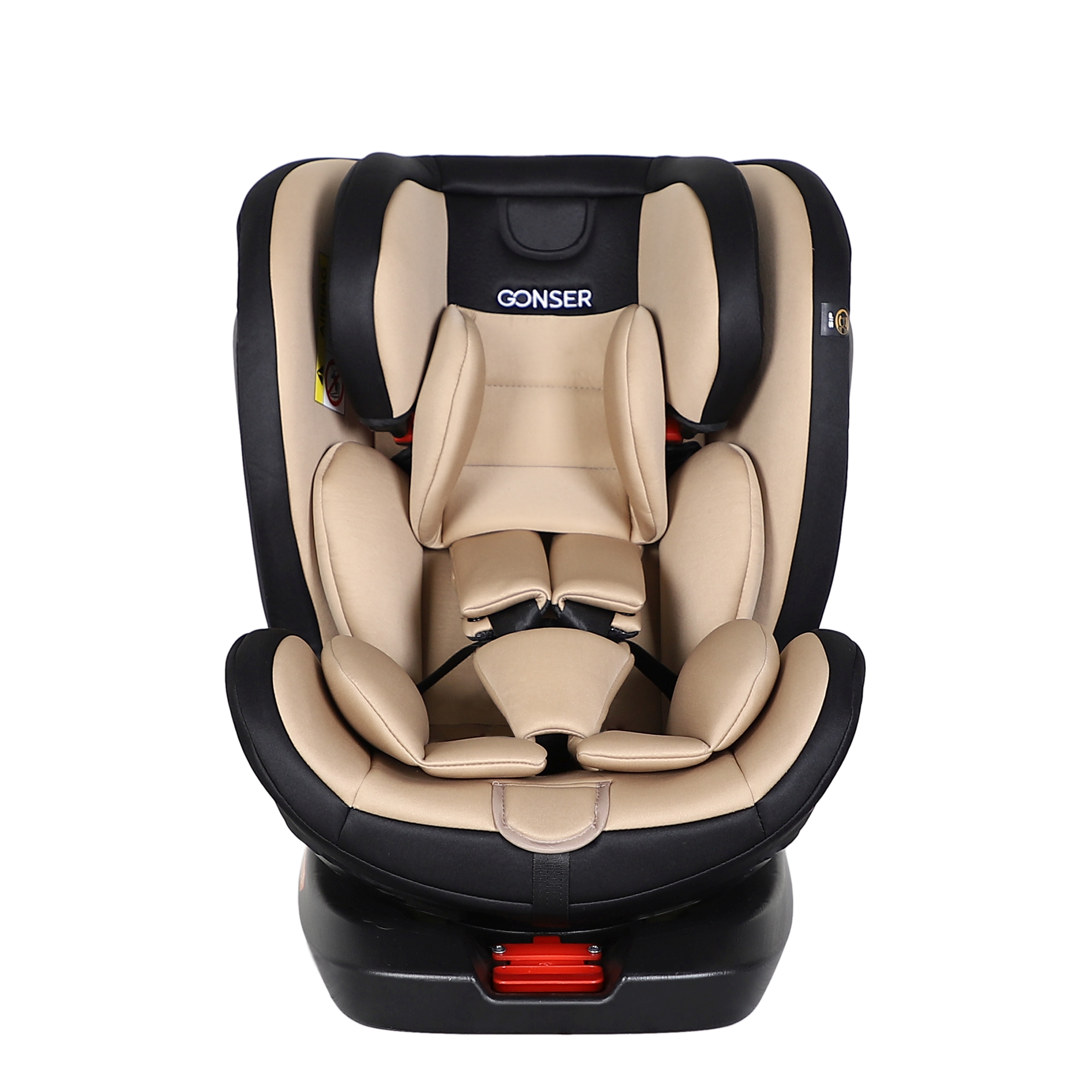 Kindersitz Auto 360° drehbar schwarz/beige