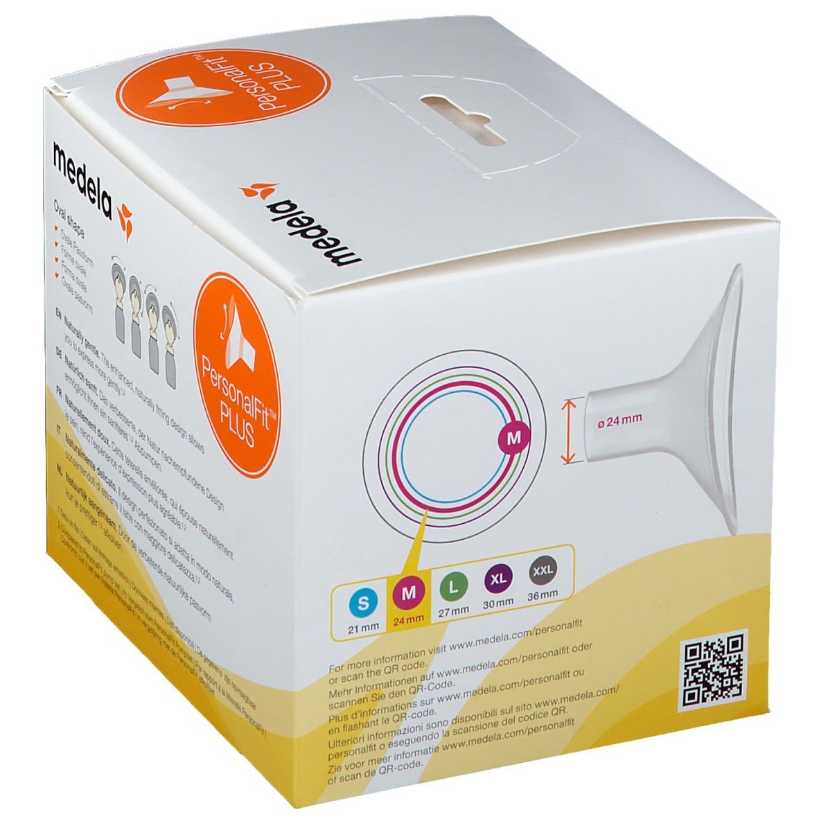medela PersonalFit™  PLUS Brusthaube 2 St., Gr. M 24 mm