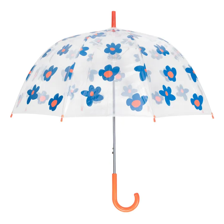Mathilde Cabanas Parapluie Fleurs adulte | Bleu