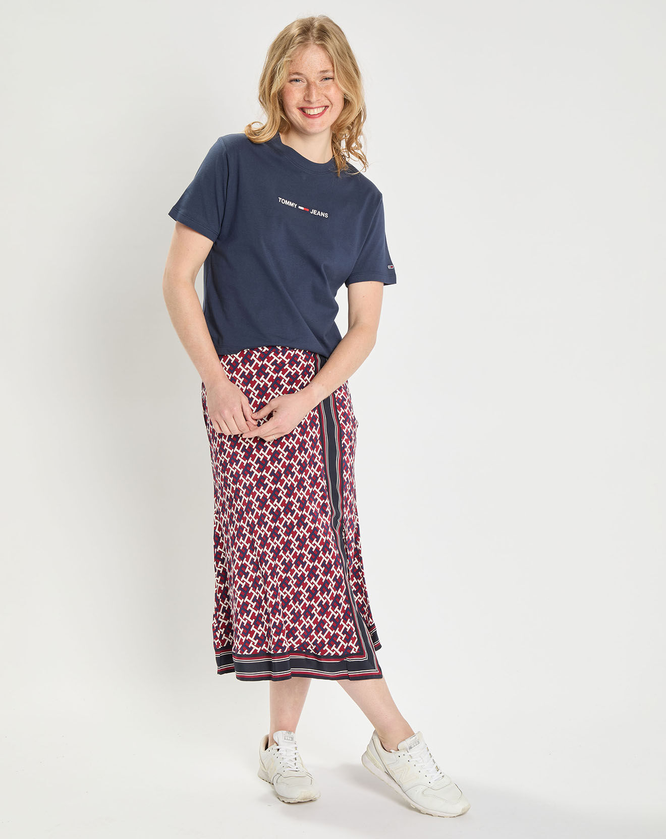 Tommy Hilfiger Jupe midi imprimée Monogram multicolore