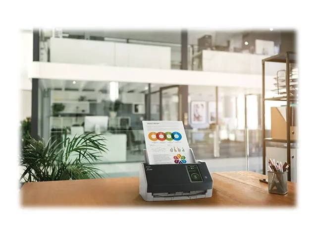 Ricoh fi-8040 - Dokumentscanner - Dual CIS - Duplex - 216 x 355.6 mm - 600 dpi x 600 dpi - op til 40 ppm (mono) / op til 40 ppm (farve) - ADF (50 ark) - op til 6000 scanninger pr. dag - USB 3.2 Gen 1, Gigabit LAN