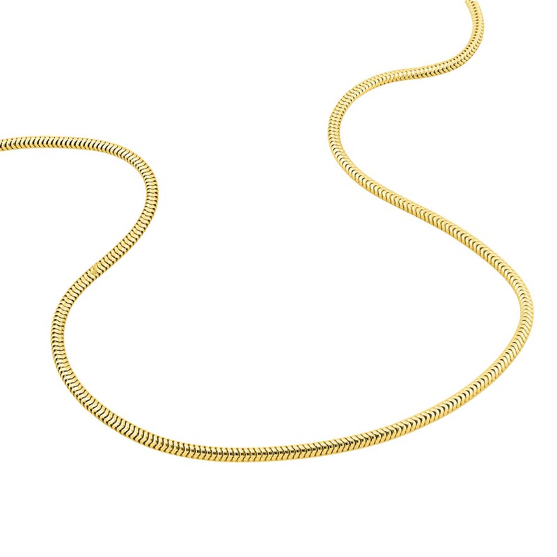 Bracelet Femme 18 cm - Maille Serpentine- Or 18 Carats - Largeur 1.9 mm