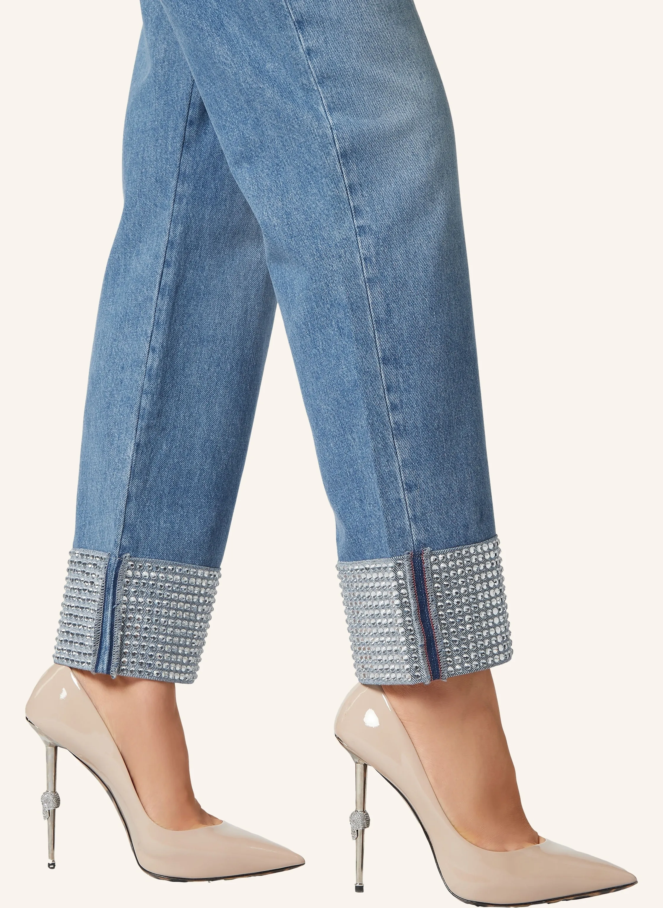 PHILIPP PLEIN Jeans mit Steinbesatz HEART