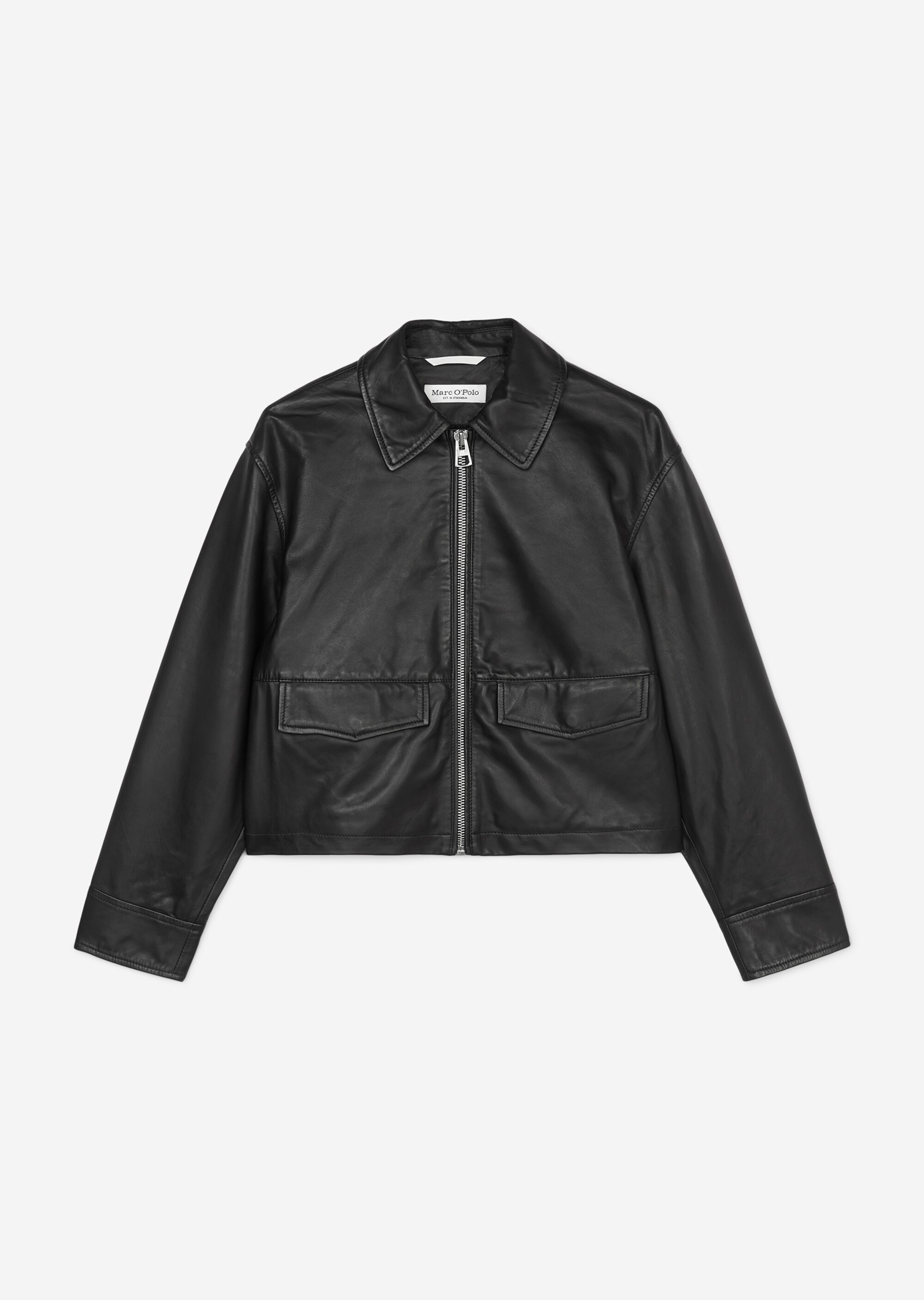 Lederjacke regularaus softem Lamm-Nappaleder