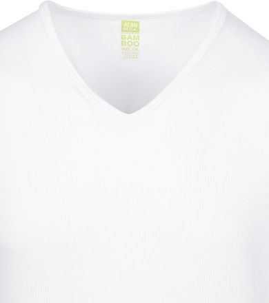 Alan Red Bamboo T-shirt V-Hals Wit 6663/SP/01 Baltim T-shirt White kopen