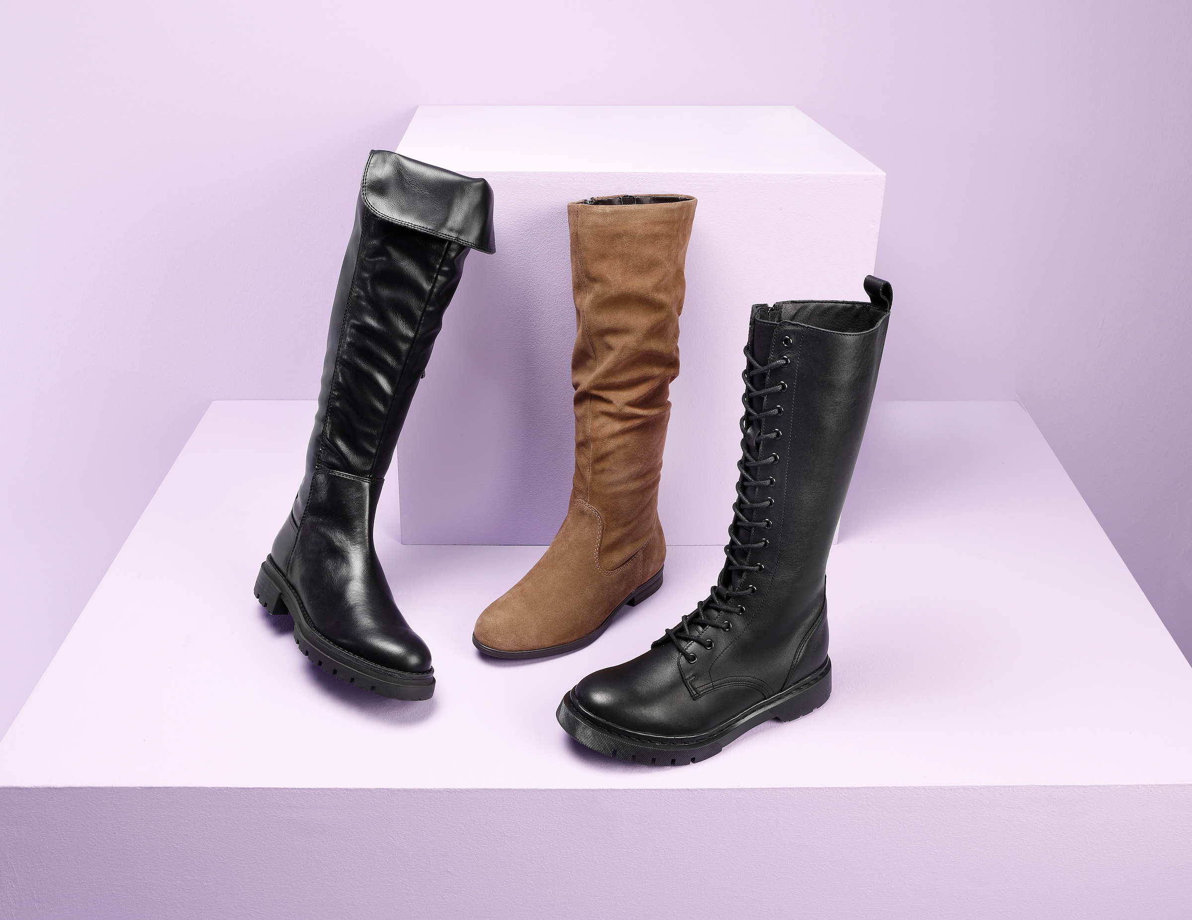 Tamaris Stiefel  mit modischen Faltungen am Schaft