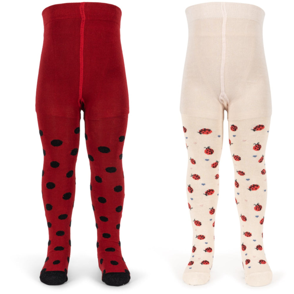 Køb Konges Sløjd Ladybug 2 Pak Ladybug Jacquard Strømpebukser