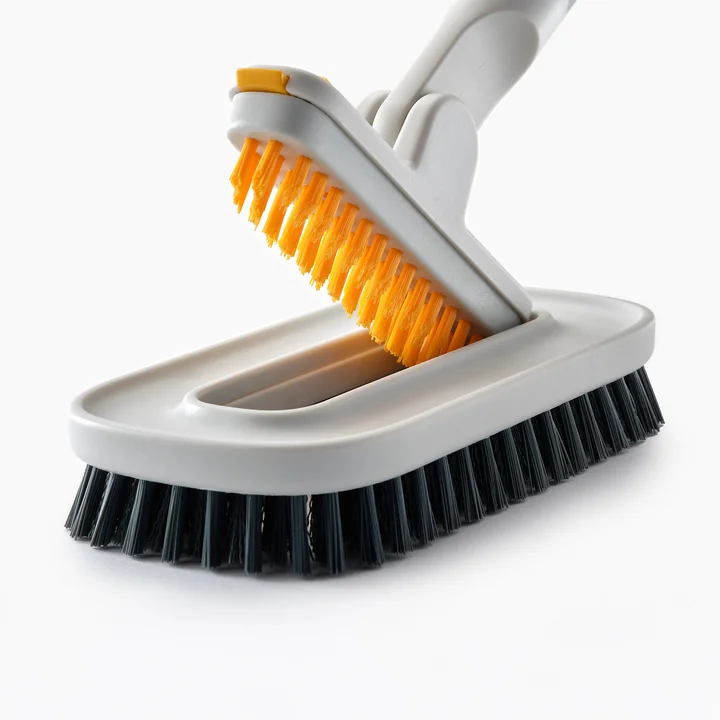 Joseph Joseph - CleanTech Bürstenset mit Scheuerbürste und Fliesenbürste, light stone