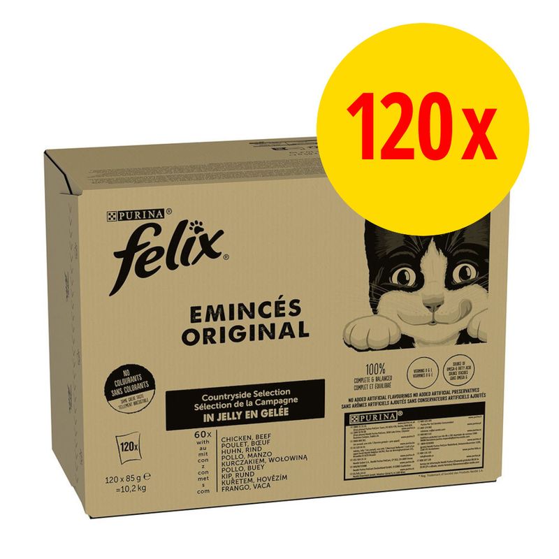 Jumbopack Felix  lot mixte Sélection 120 x 85 g