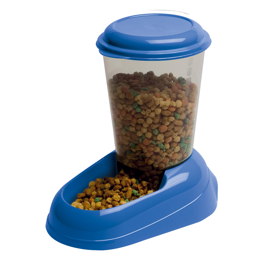 Ferplast distributeur de nourriture sèche, croquettes pour chats et chiens 3 litres zenith mangeoire pratique, distributeur de