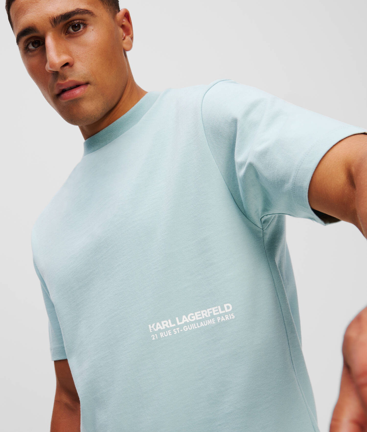 T-SHIRT LOGO - Bleu