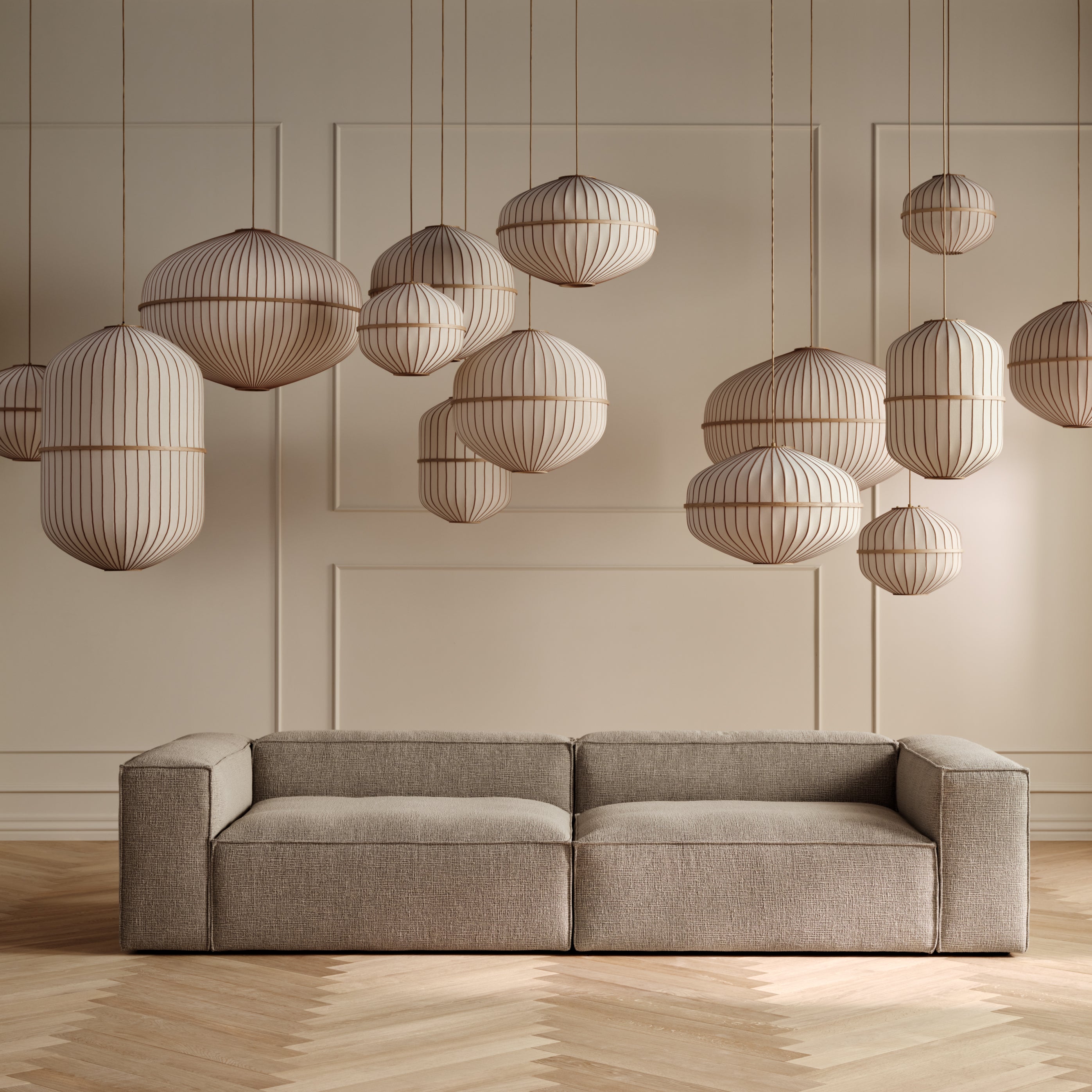 Bolia Lucén Hanglamp Ã 62 cm - Geolied Hout