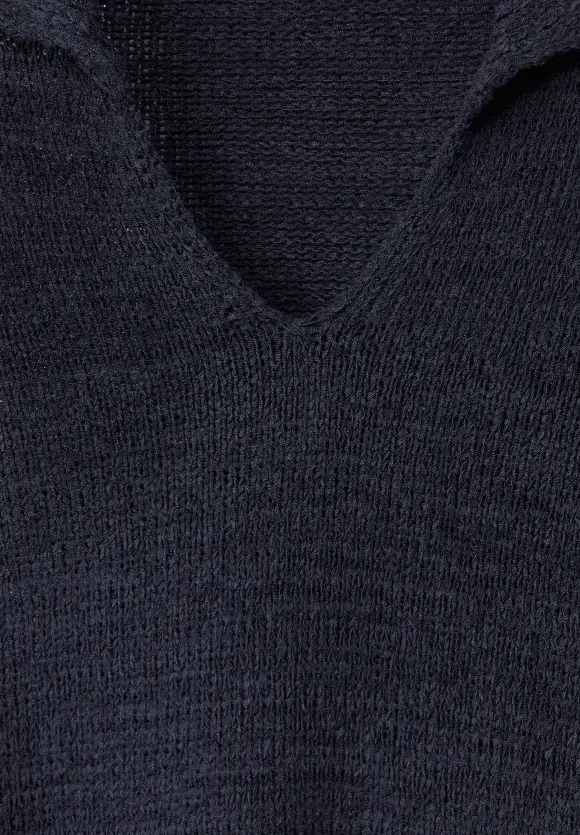 Polokragen Pullover - universal blue