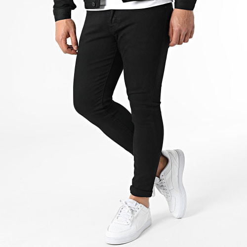 Ensemble Veste En Jean Et Jean Noir