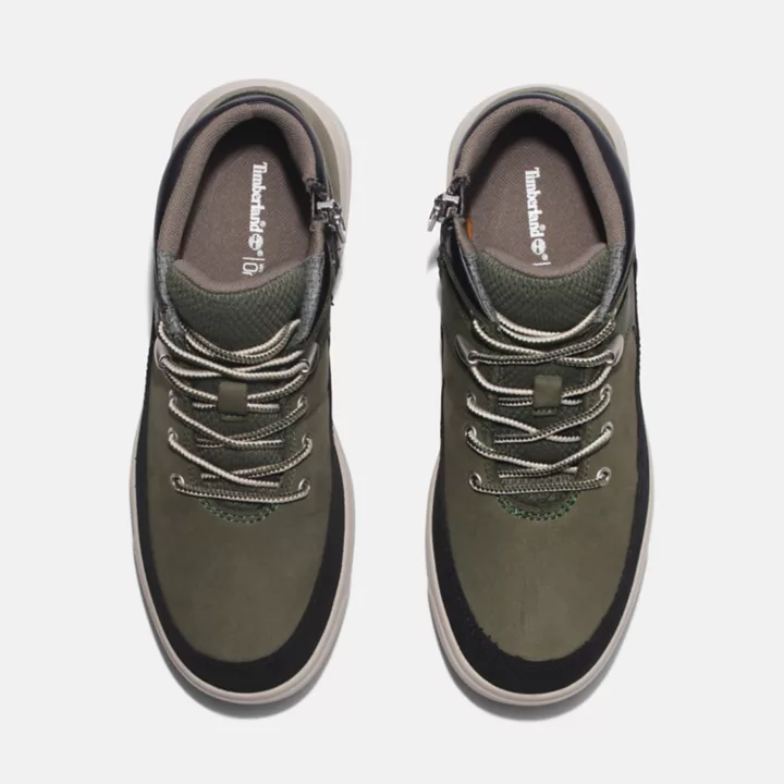Bota de caminhada infantil Junior Seneca Bay na cor verde-escura.