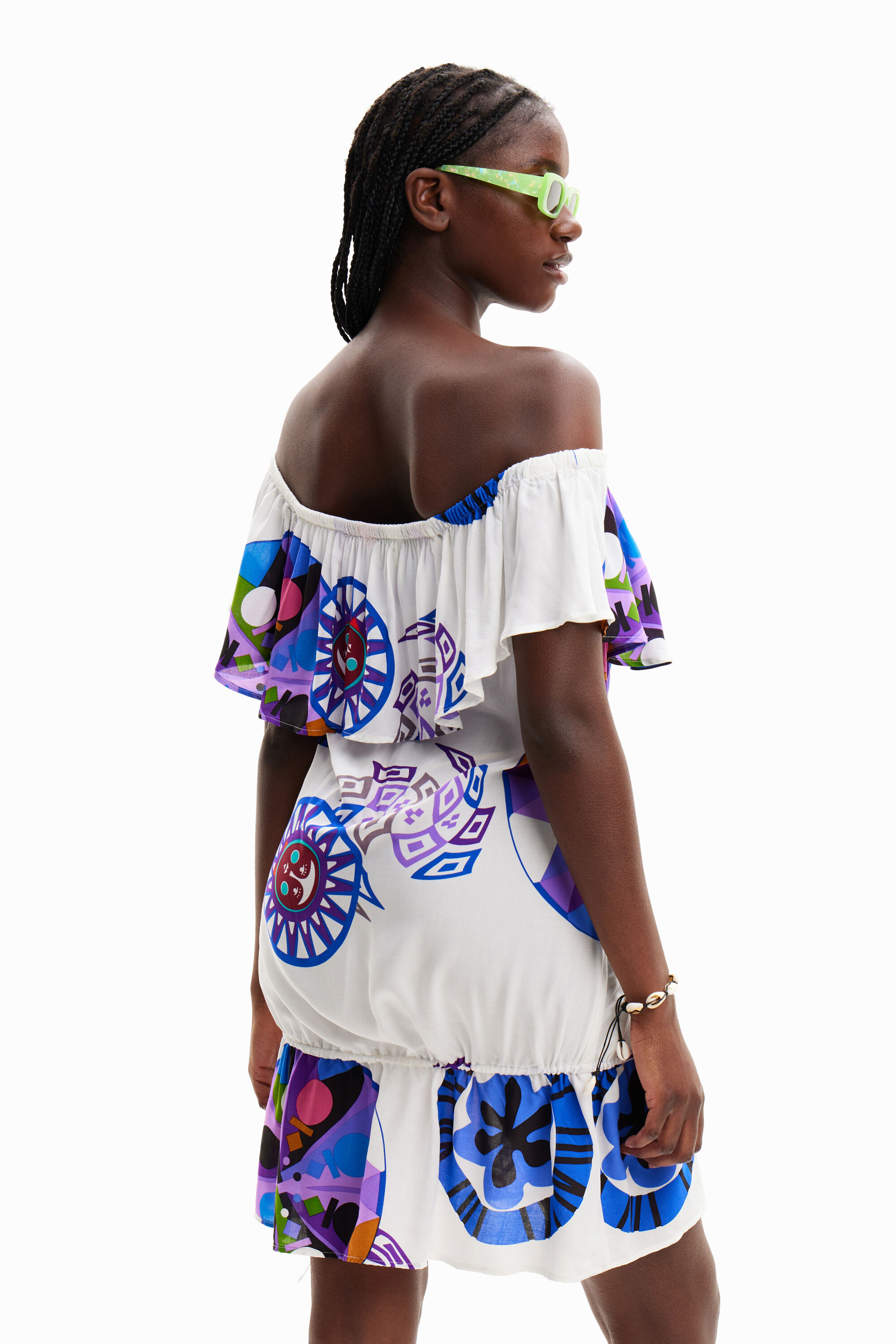 Robe courte volant M. Christian Lacroix
