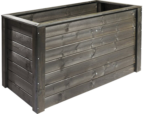 Klassieke verhoogde tuinbak inclusief geweven liner 150 x 80 x 80 cm RAL 7016 antraciet