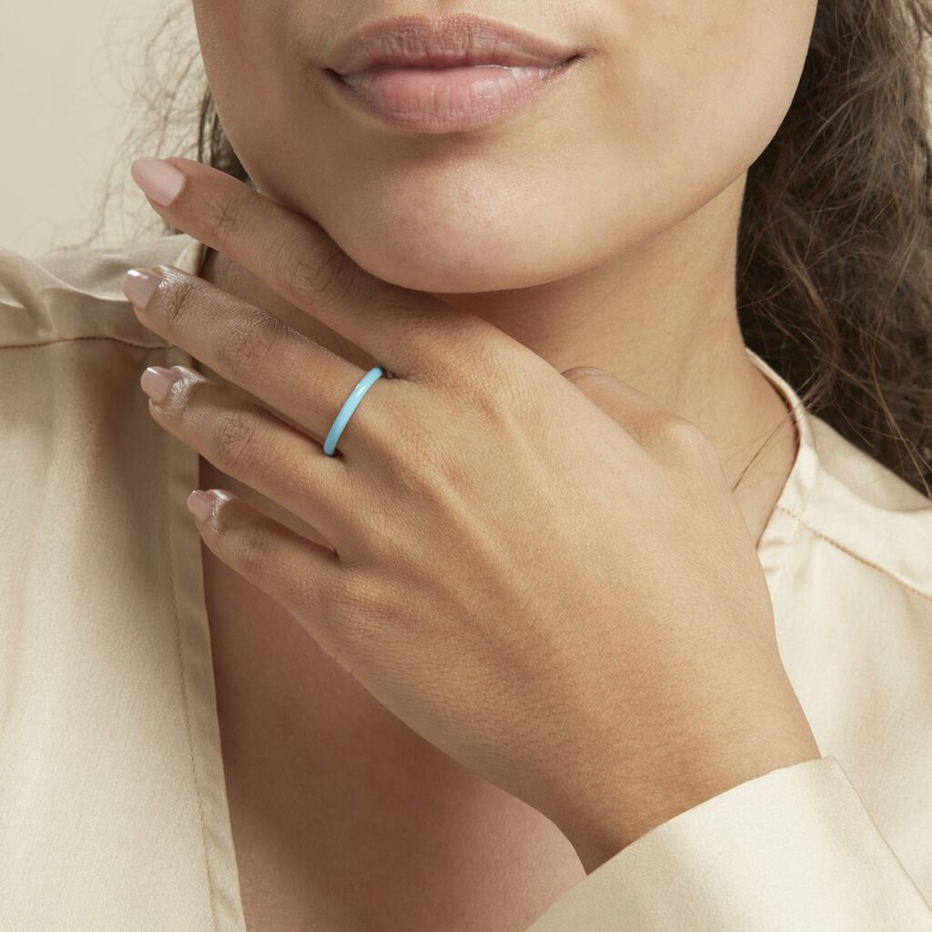 Bague Argent Blanc Samba
