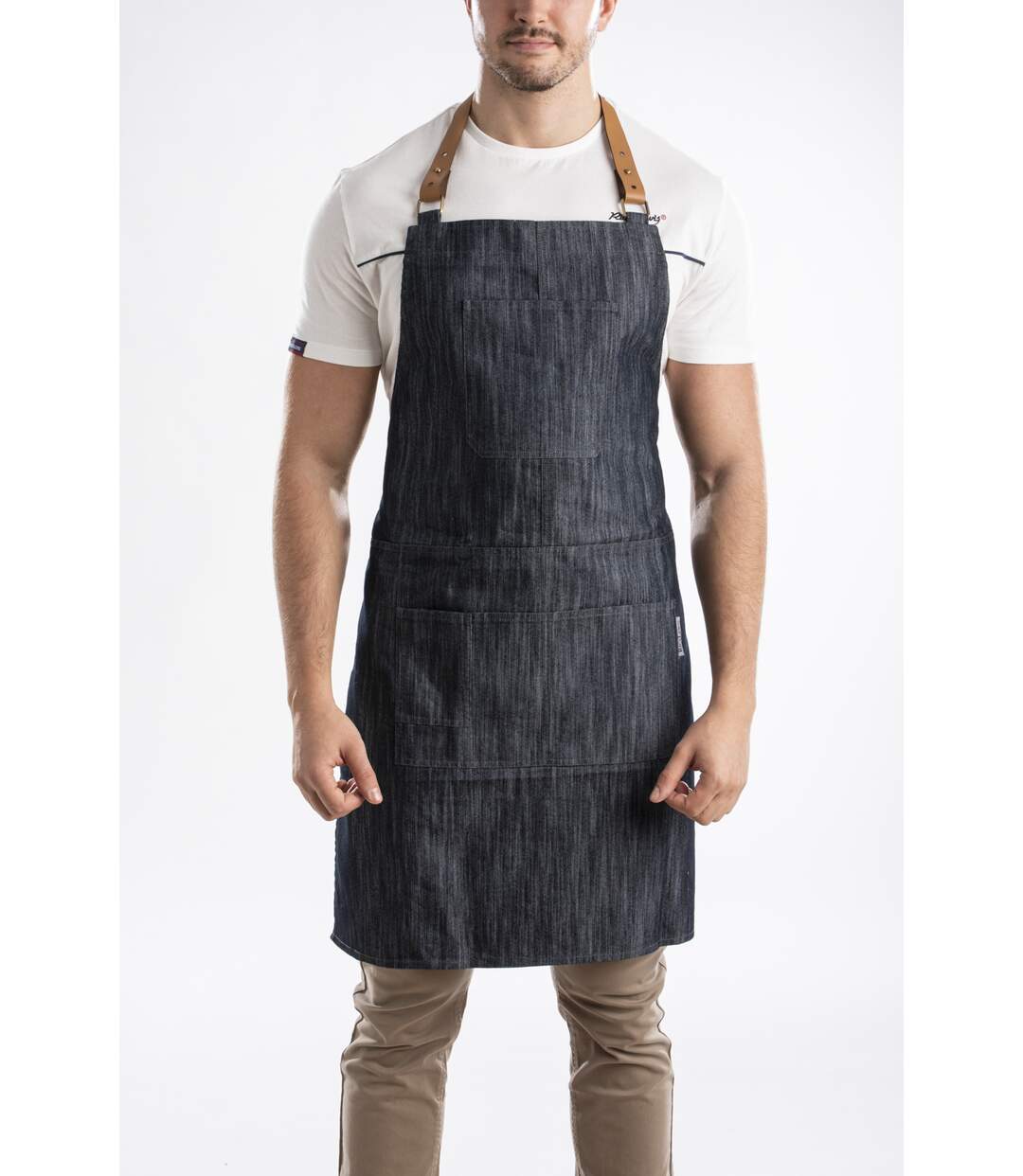 Tablier en denim brut AMALFI BLEU