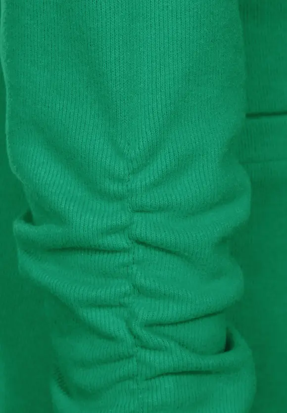 Longblazer mit Raffung - dark cameo green