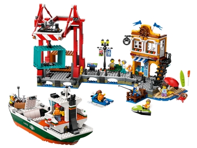 LEGO Haven met vrachtschip (60422)