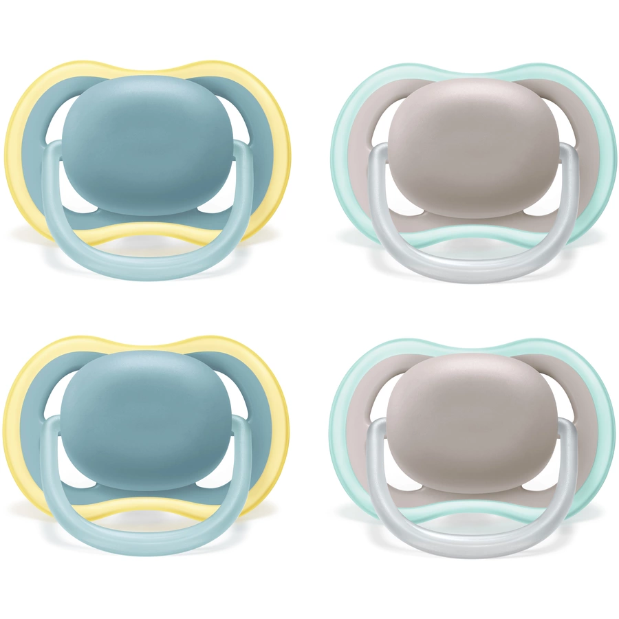 Philips Avent Schnuller ultra air SCF34901, 18m+ Neutral, 4 Stück