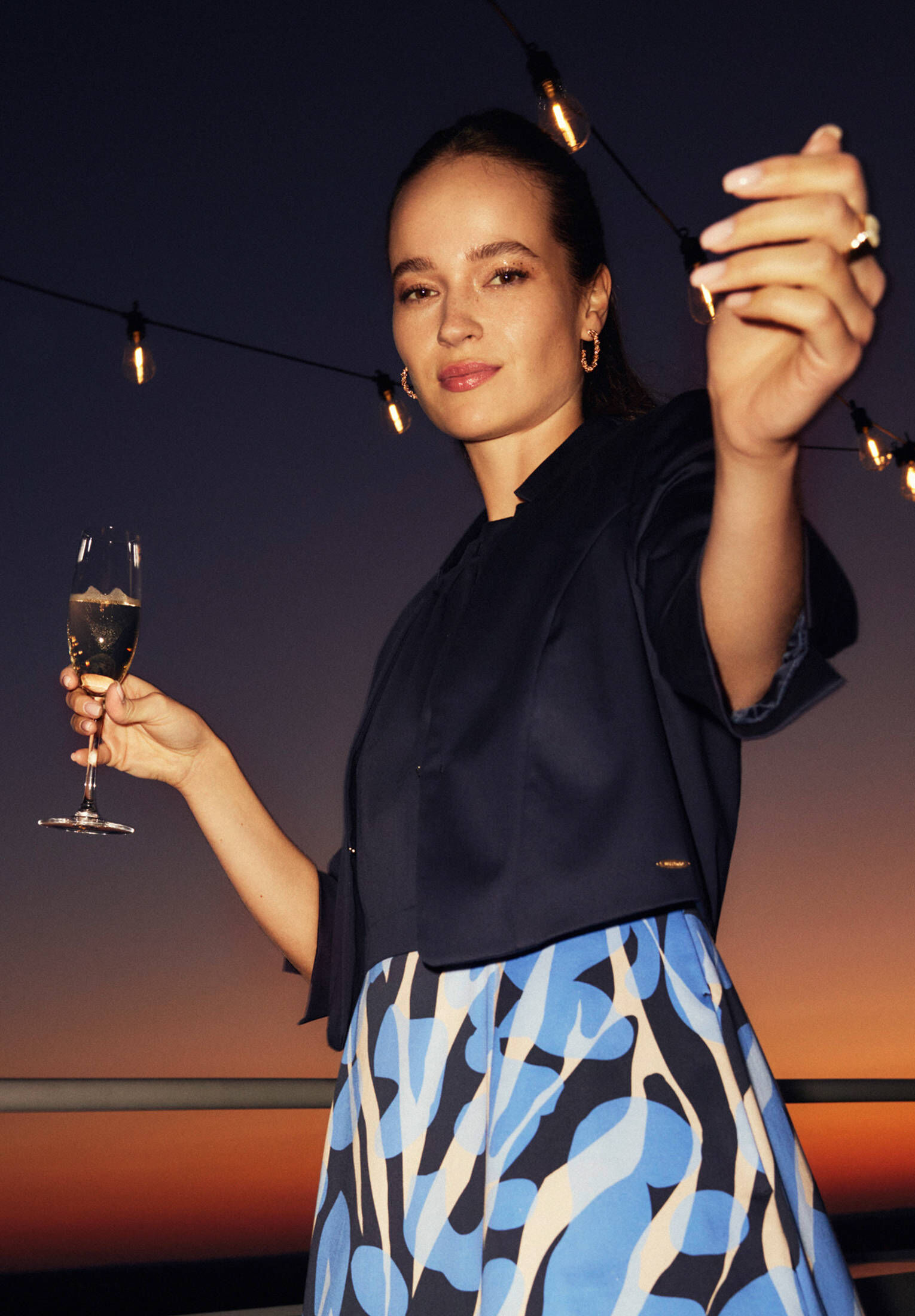 Betty & Co| Damen Bolero-Jacke unifarben