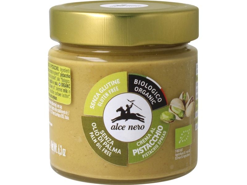 Alce Nero Brotaufstrich Pistaziencrème 180 g Köstliche süsse Aufstrichcreme mit hochwertigen Pistazien