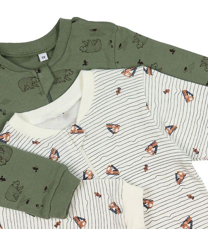 Pippi Baby Heldragt - Natdragt - 2-pak - Deep Lichen Green