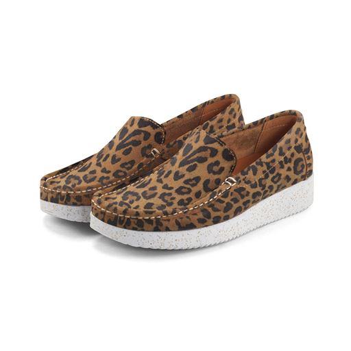 Nature Elin Suede Sko, Leopard, 41