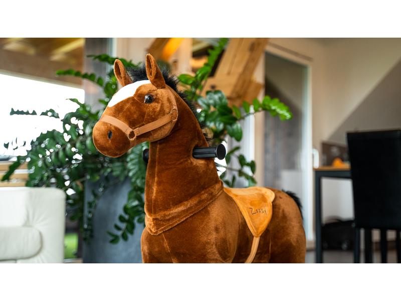 zoosy Reittier Pferd Gr. M Reitpferd mit Rollen an den Füssen