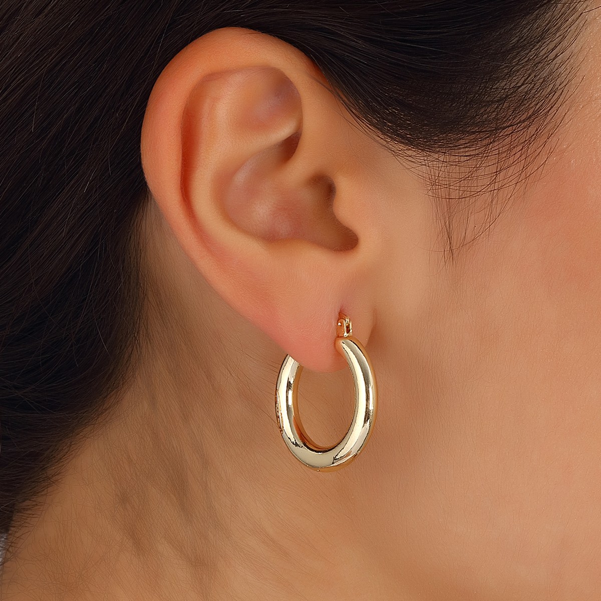 Boucles d'oreilles - Laiton plaqué or