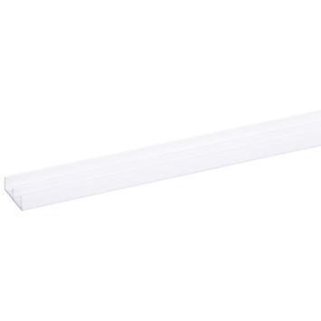 Schuifrail ondiep 10 mm wit