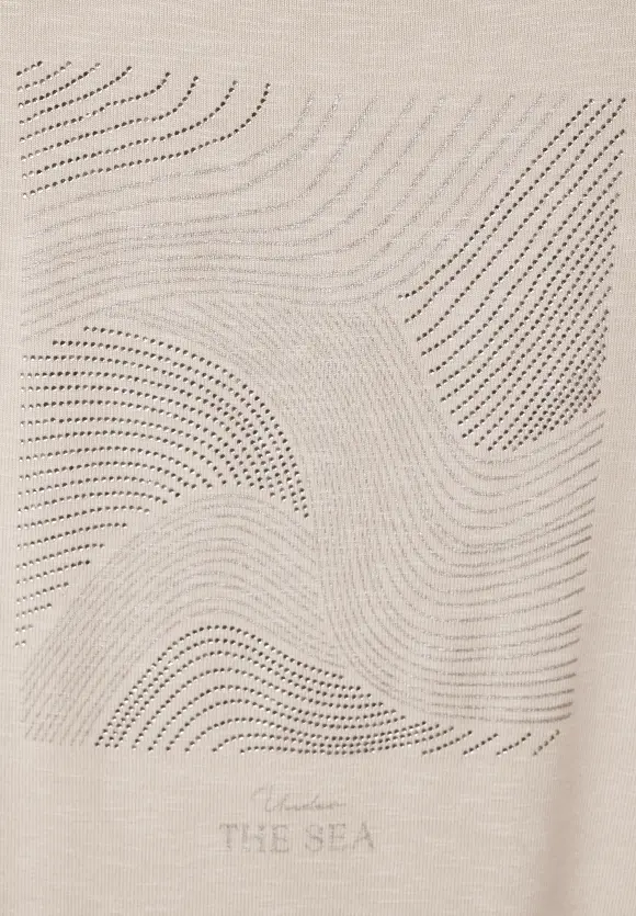 Steinchen Print Shirt - smooth sand beige