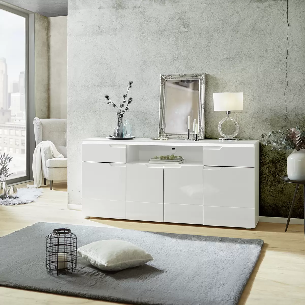 Kommode Hilton weiss